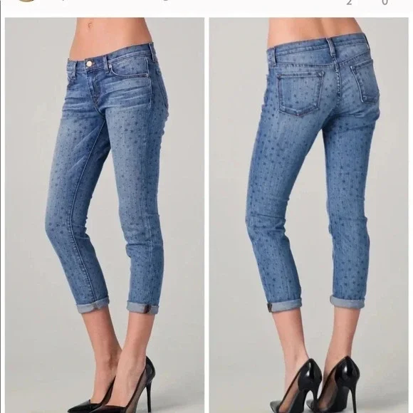 J Brand star print Aoki Slim Crop Skinny Jeans - Picture 2 of 10
